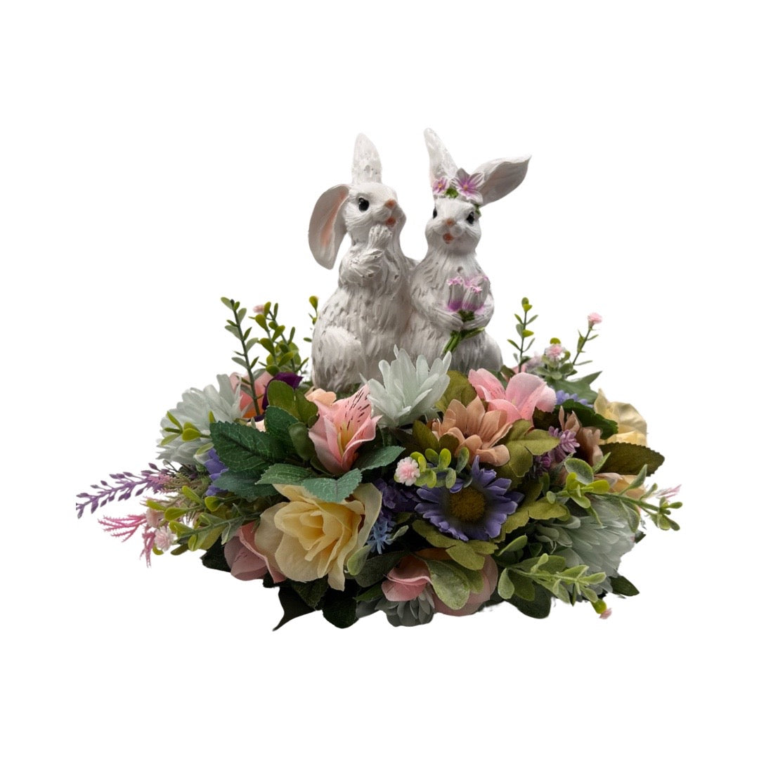 Bunny Centerpiece With Carrot Fairy Lights