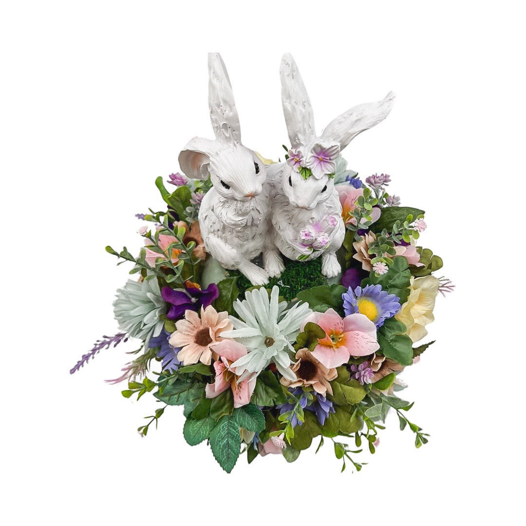 Bunny Centerpiece With Carrot Fairy Lights