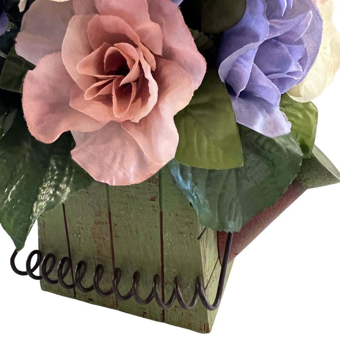 Watering Can Floral Centerpiece - Cottage Garden Table Decor - Ready to Ship