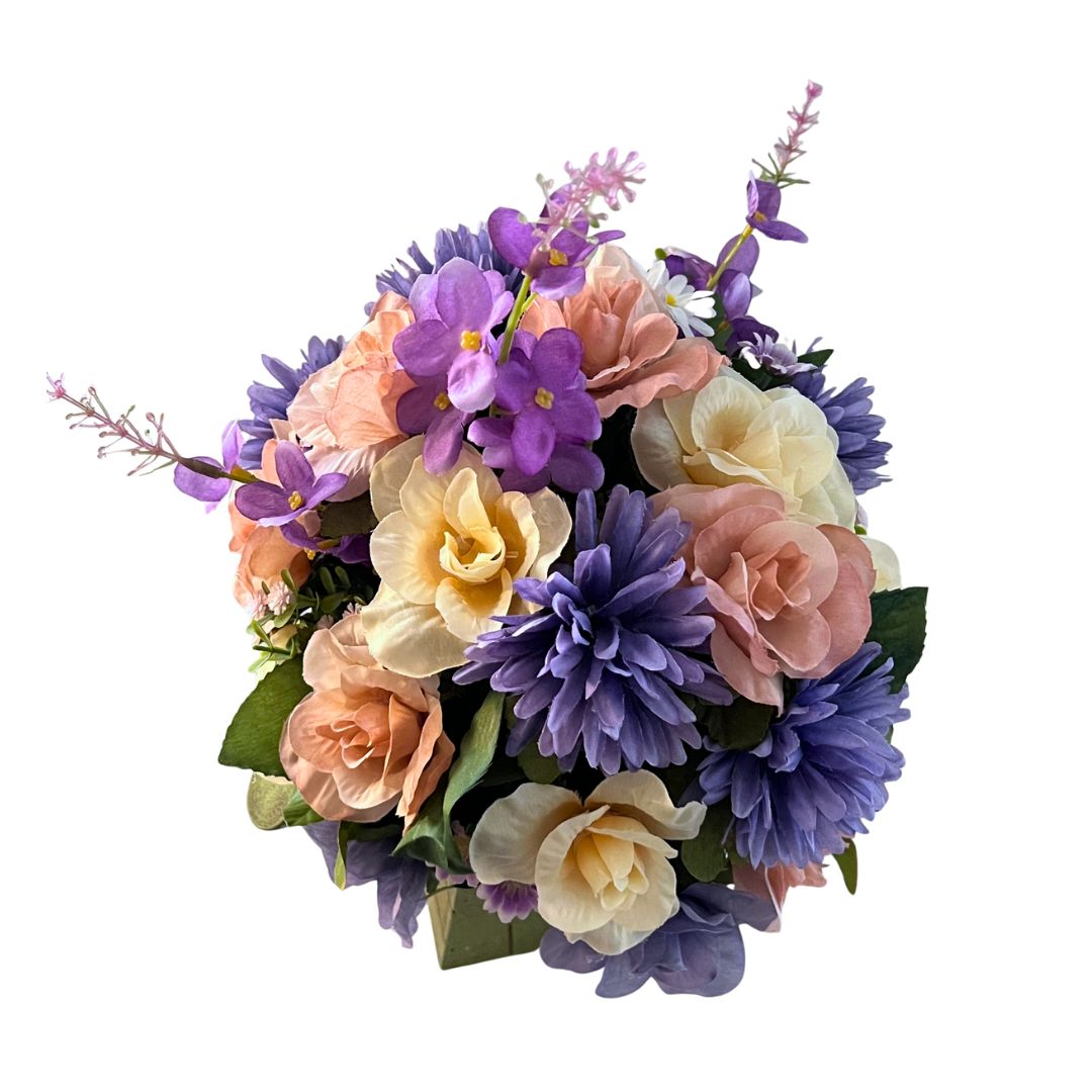 Watering Can Floral Centerpiece - Cottage Garden Table Decor - Ready to Ship