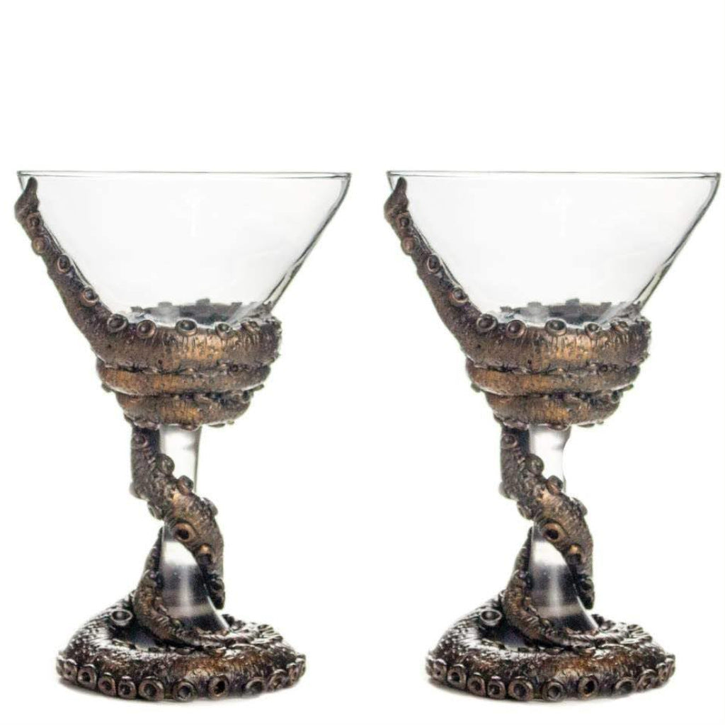 Peacock Stemmed Goblets - Decorative Glassware for Special Occasions -  Daree's Designs - Darees Designs