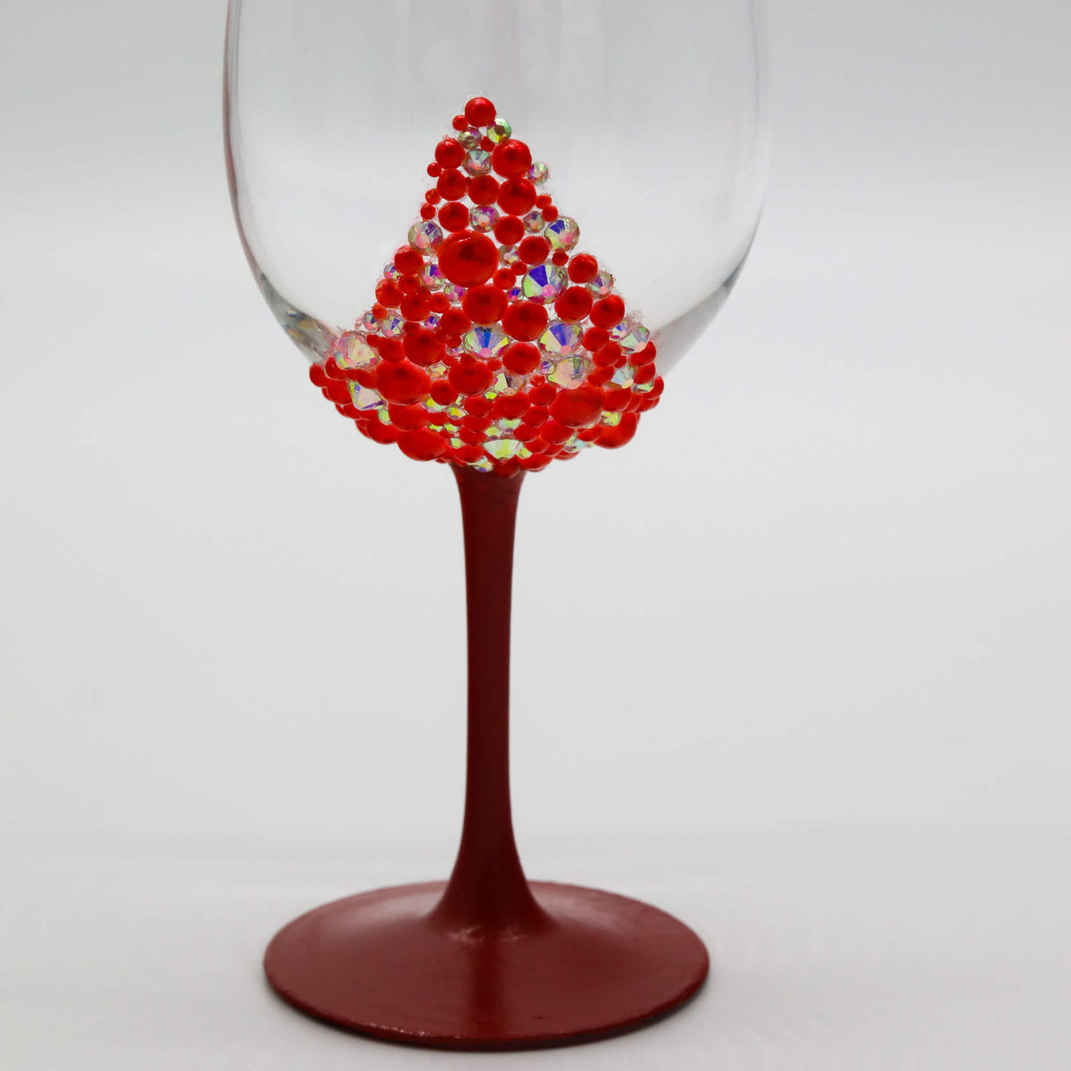 Red and Bling Stemware